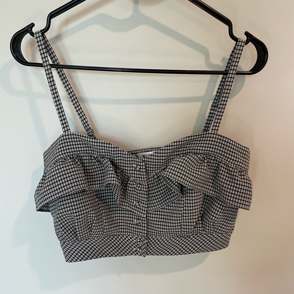 Wild Honey Checkered Crop Tank Size M - Picture 2 of 7